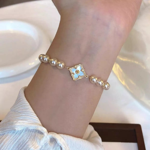 18K Gold-Plated Pearl Bracelet - Lilixa.store