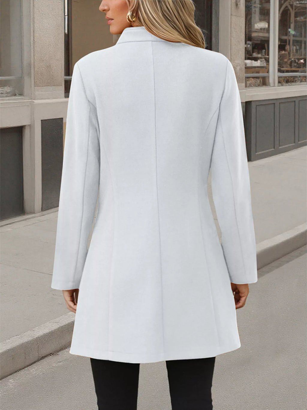 Button Up Long Sleeve Coat - Lilixa.store