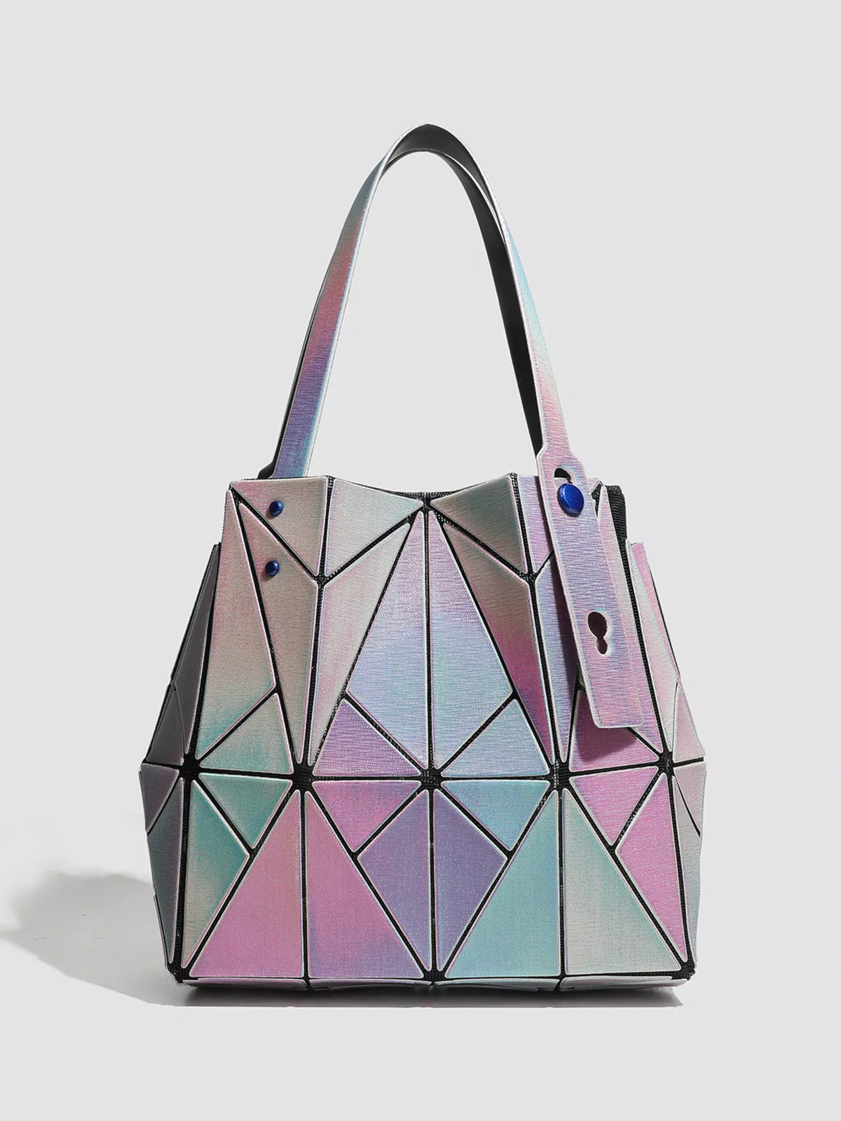 Geometric Iridescent Shoulder Bag - Lilixa.store