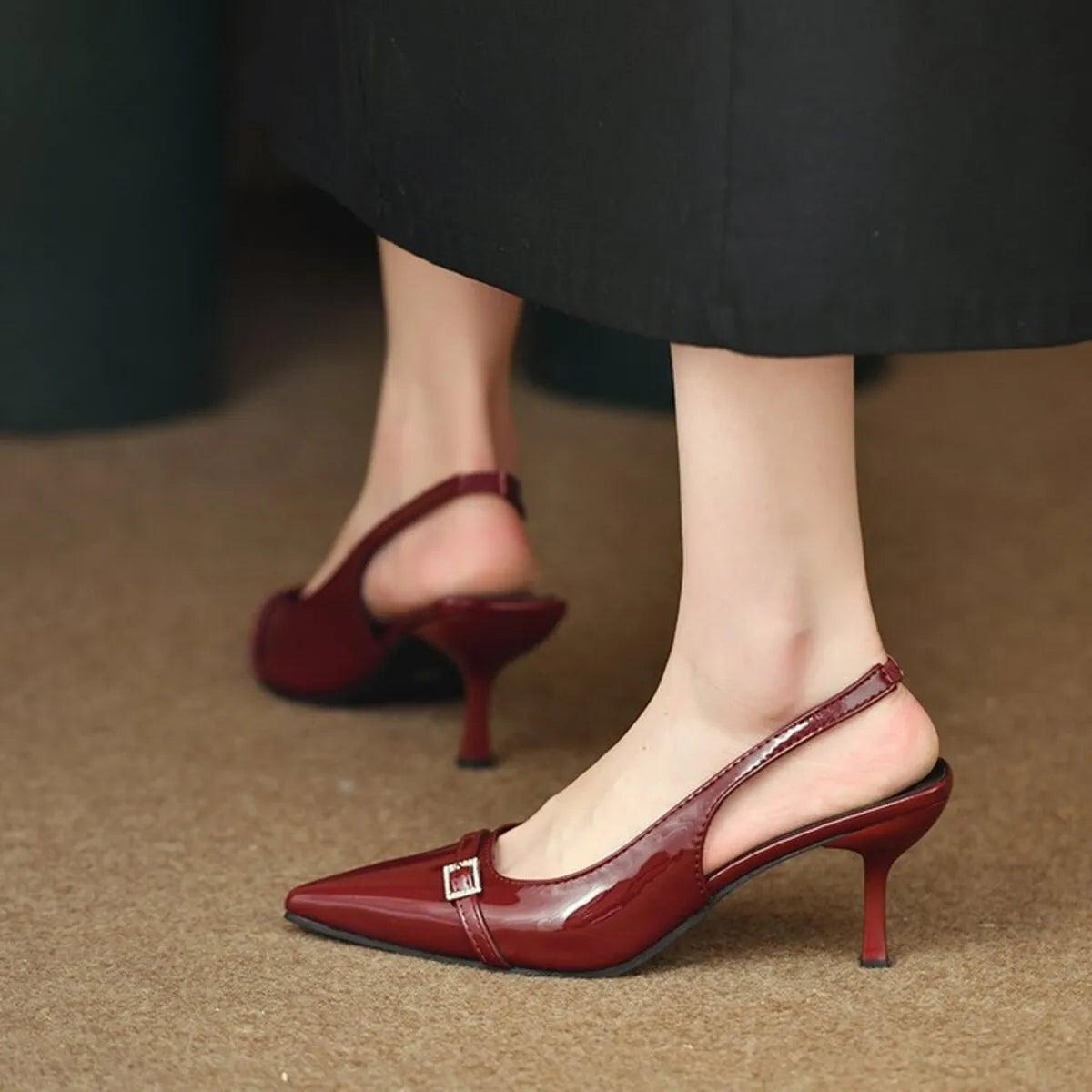 Pointed Toe Slingback Pumps - Lilixa.store