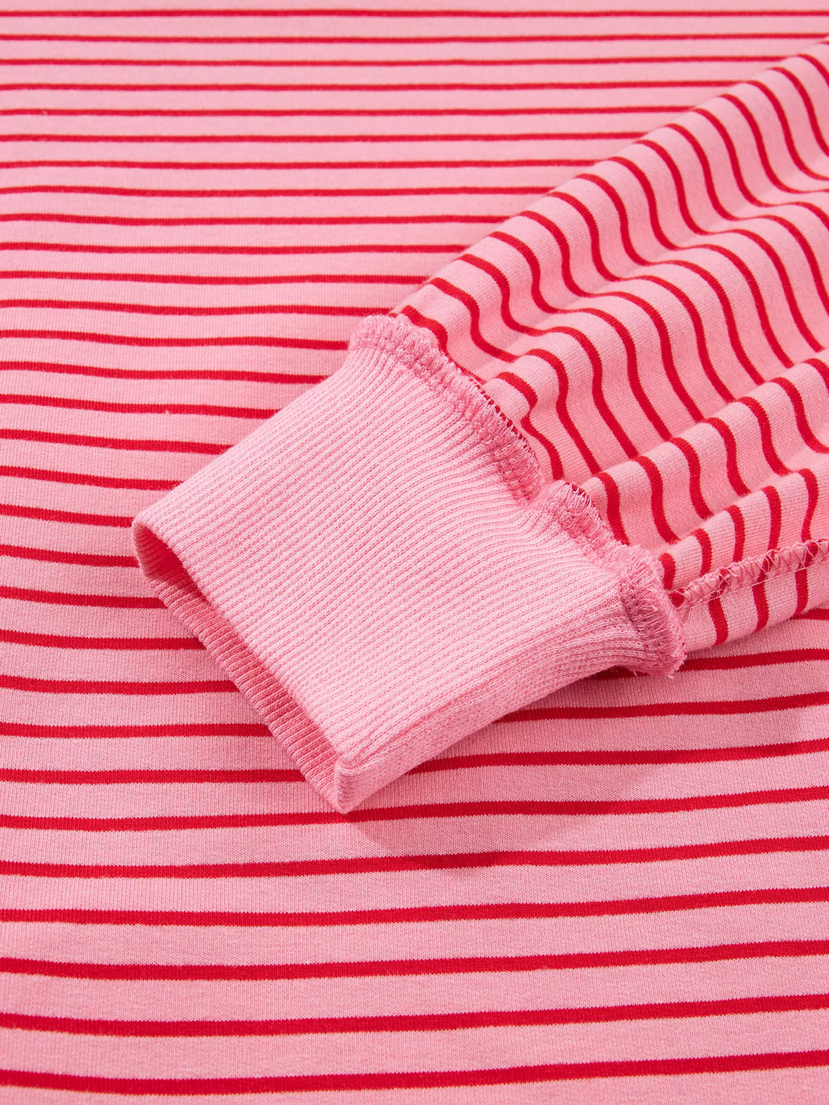 Stripe Ribbed Patchwork Mock Neck Baggy Pullover Matching Shorts Set - Lilixa.store