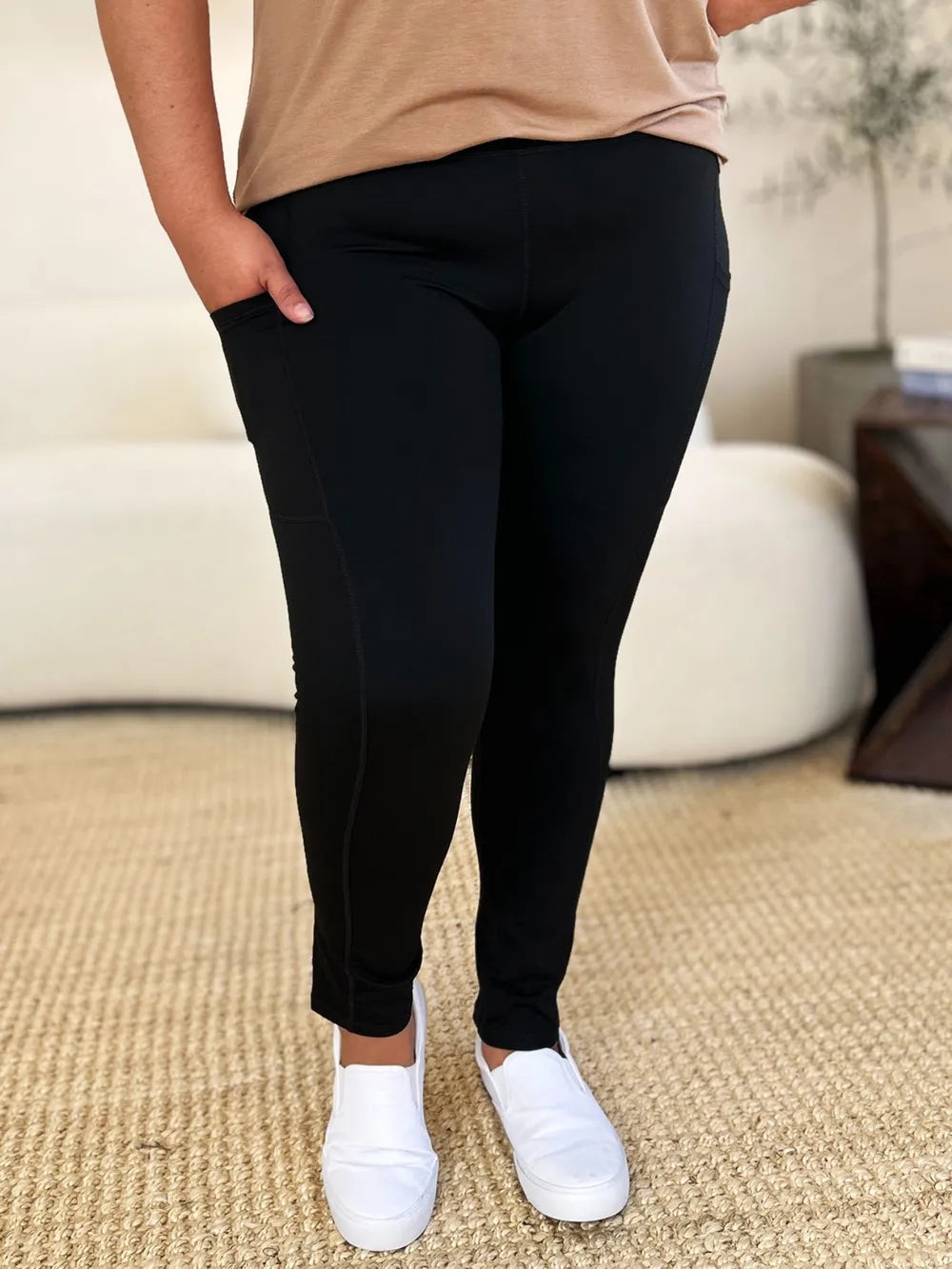 Wide Waistband Sports Leggings, view 8