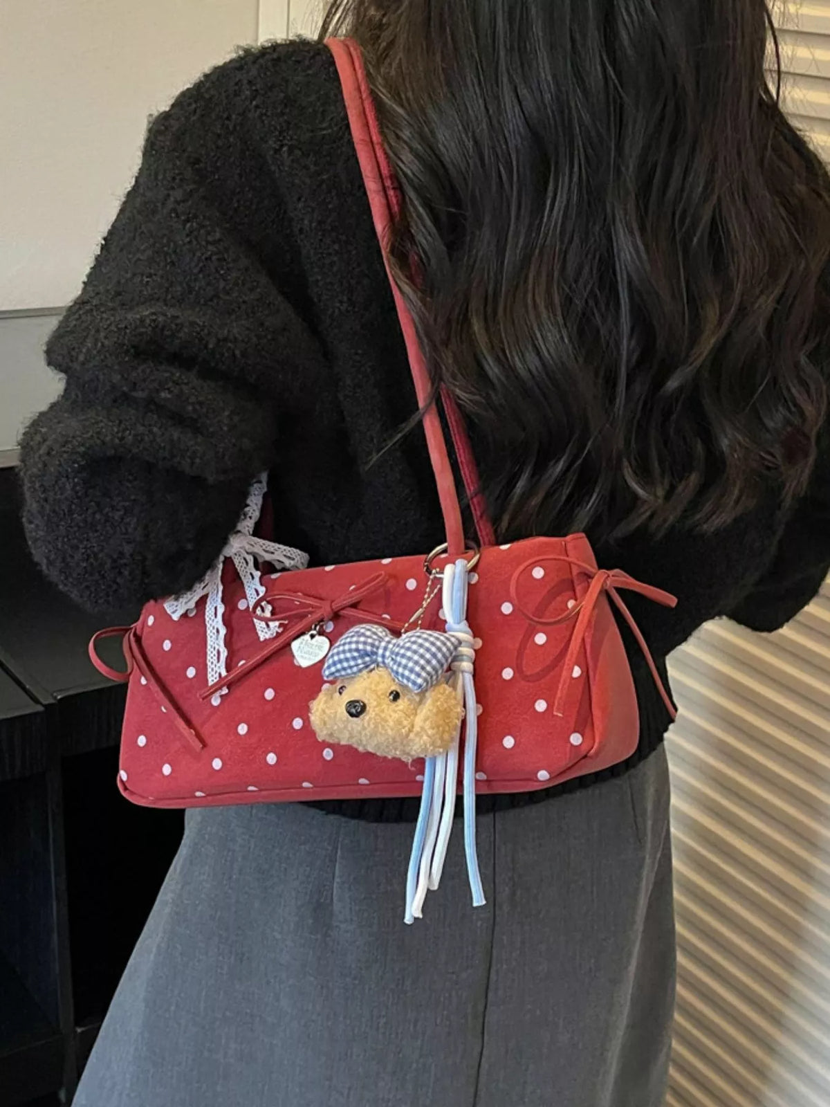 Polka Dot Shoulder Bag