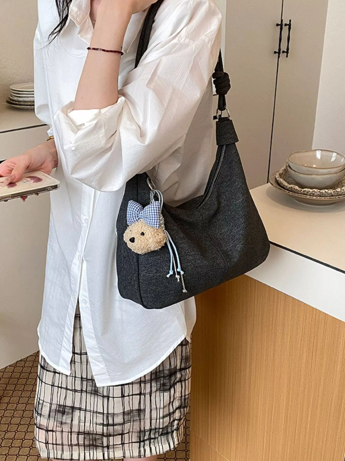 PU Leather Shoulder Bag