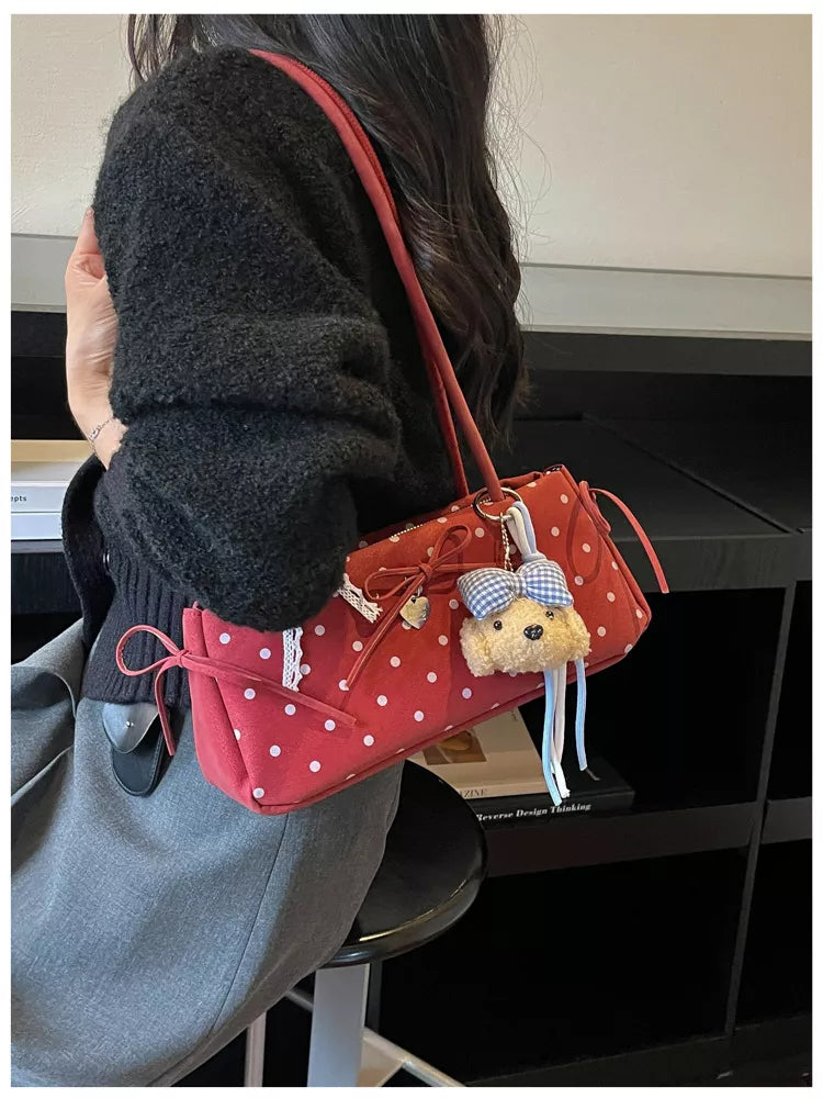 Polka Dot Shoulder Bag