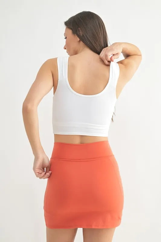 MONO B Ruched Front Active Tank - Lilixa.store