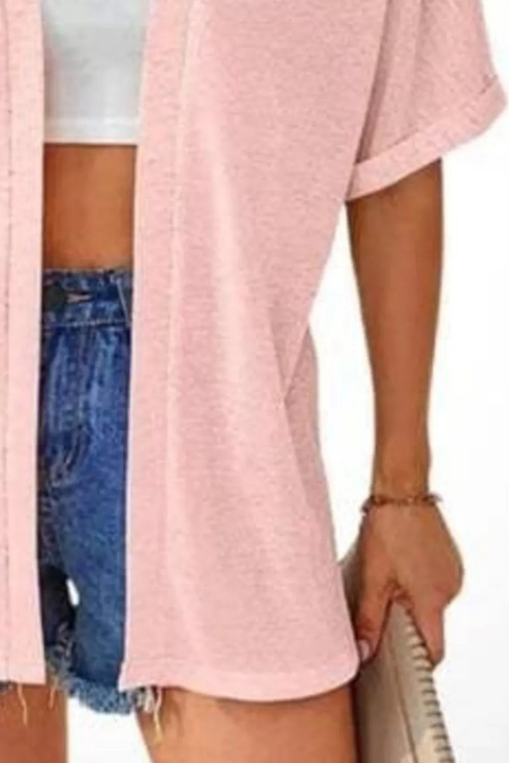 Side Sit Open Front Cardigan - Lilixa.store
