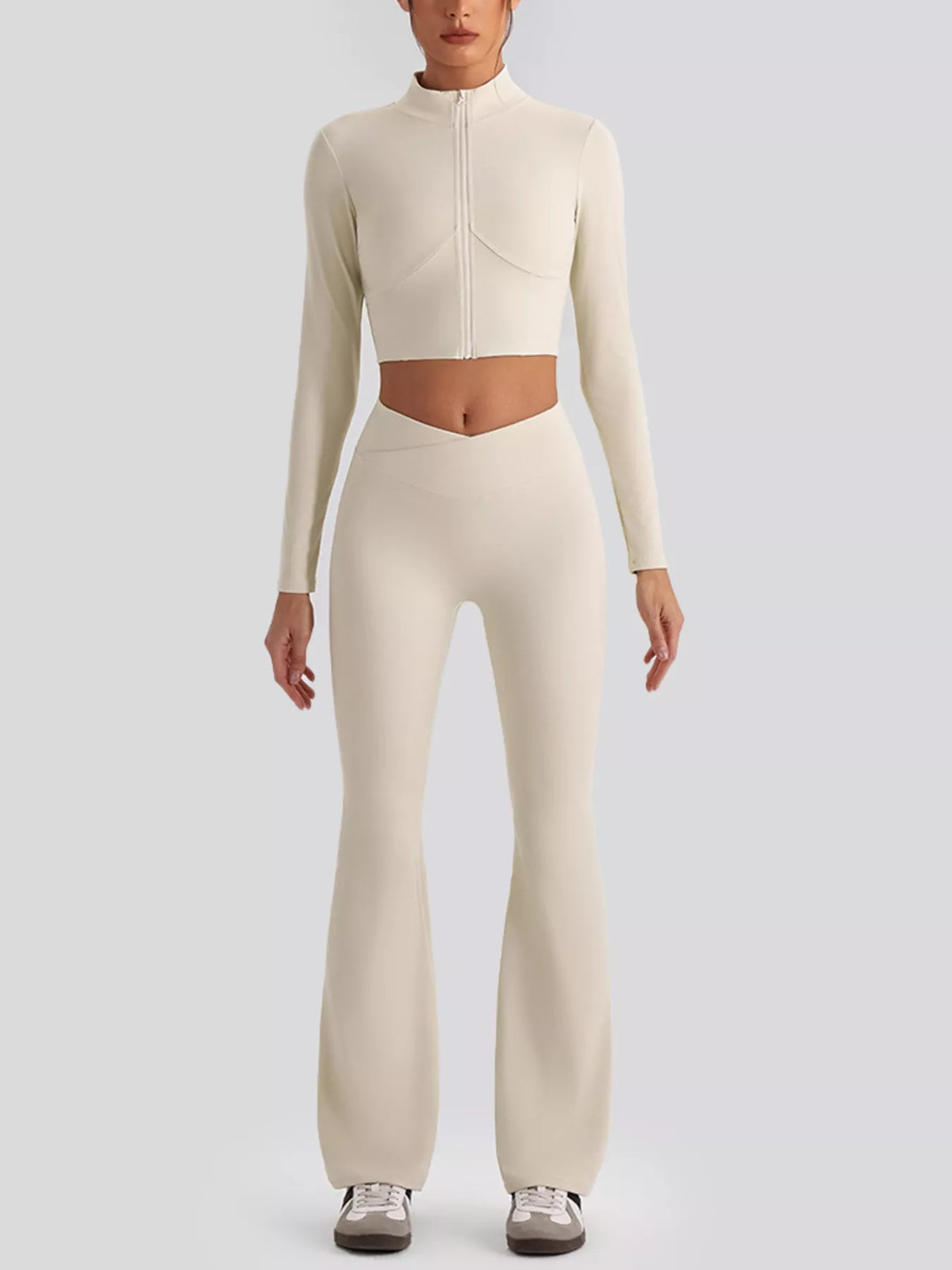 Seamless Criss-Cross V-Neck Tank and Leggings Active Set - Lilixa.store
