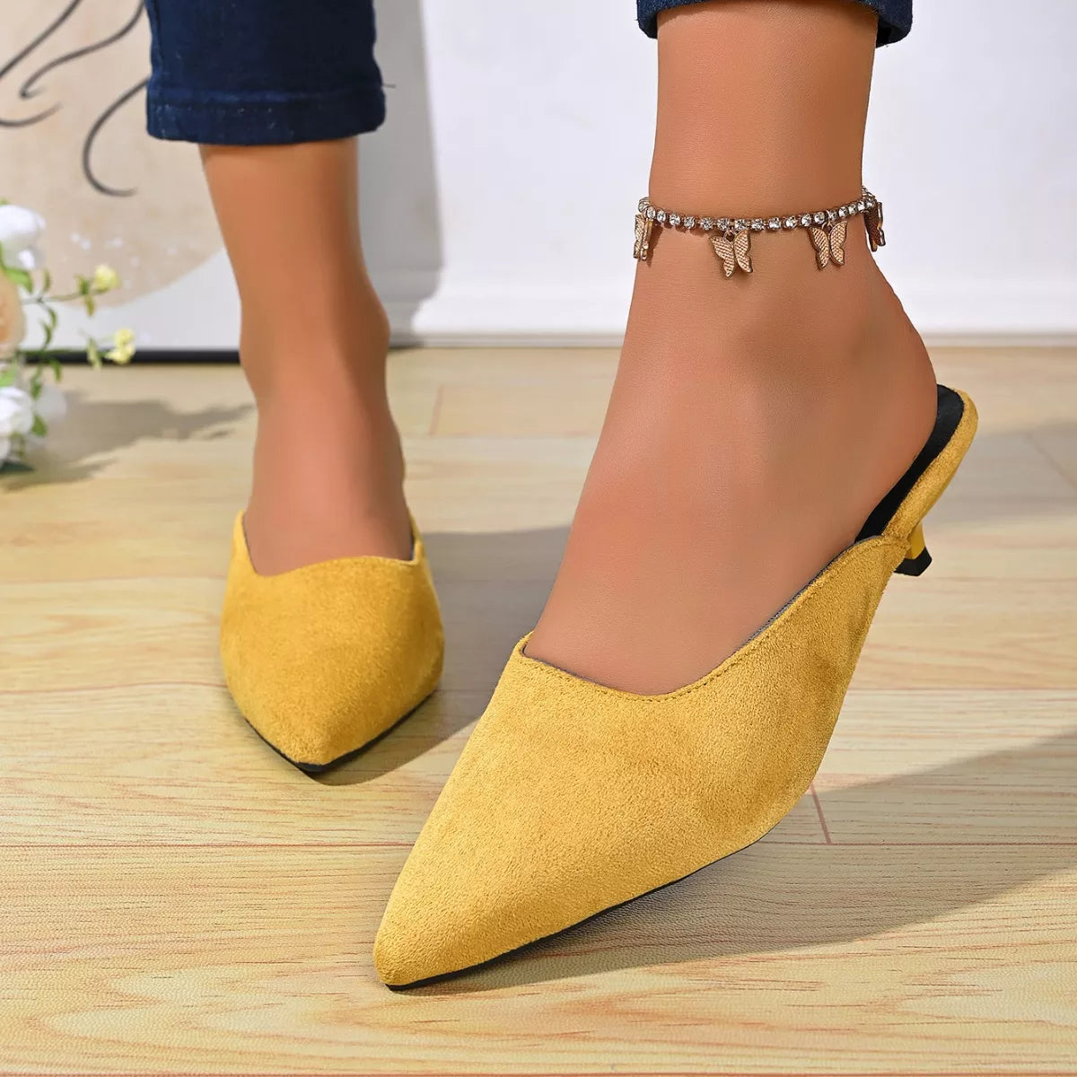 Point Toe Kitten Heels Pumps - Lilixa.store