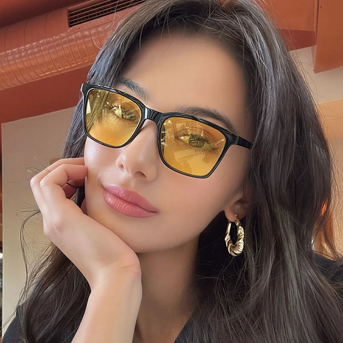 Tinted Lenses Square Sunglasses - Lilixa.store