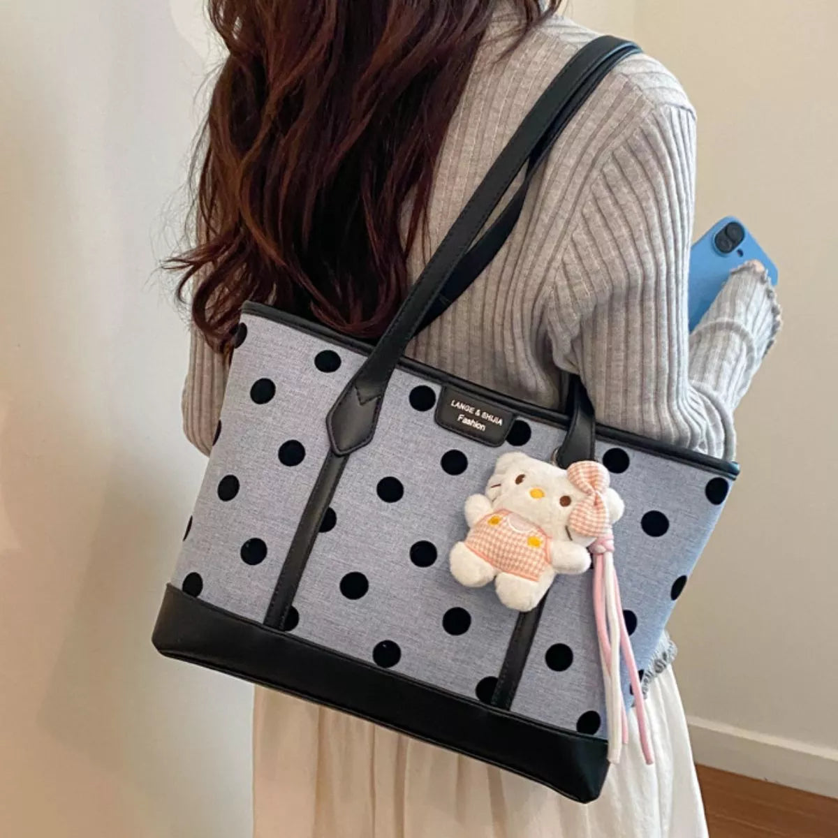 Polka Dot Shoulder Bag - Lilixa.store