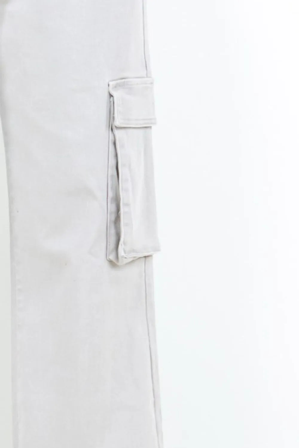 American Bazi Full Size Drawstring Wide Leg Cargo Pants Plus Size - Lilixa.store