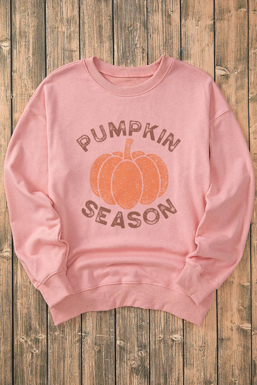 Graphic Round Neck Long Sleeve Sweatshirt - Lilixa.store