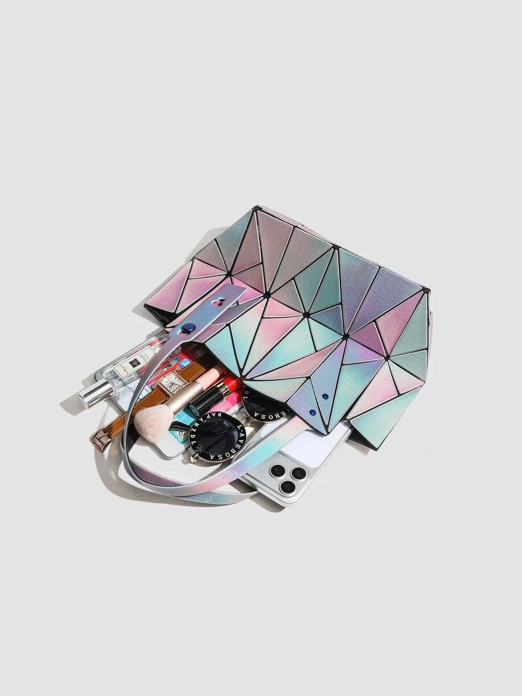 Geometric Iridescent Shoulder Bag, view 5