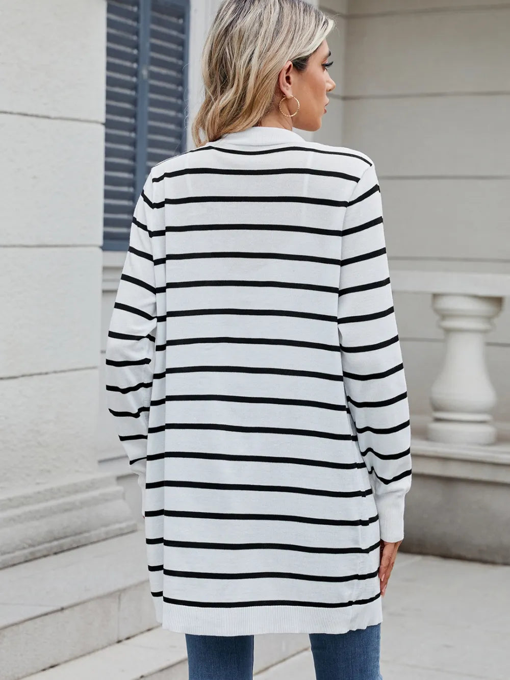 Open Front Long Sleeve Cardigan - Lilixa.store