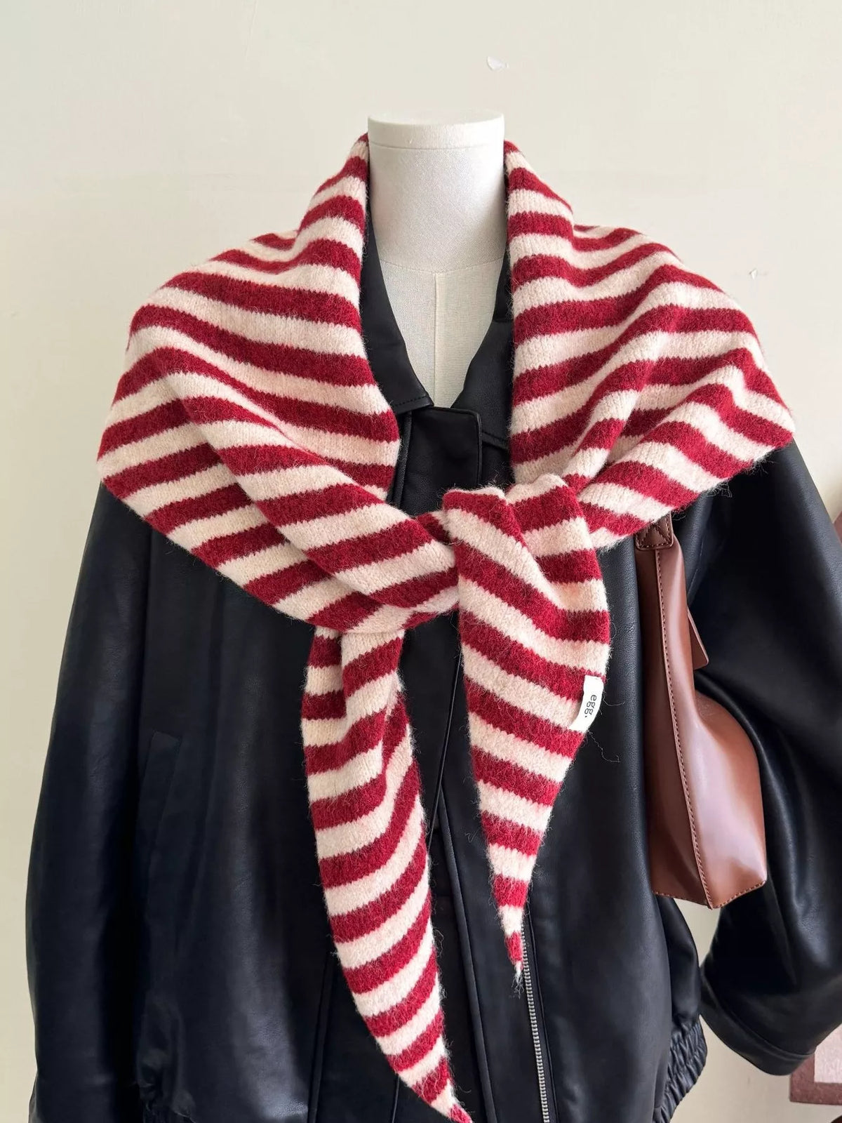 Striped Knitted Winter Scarf - Lilixa.store
