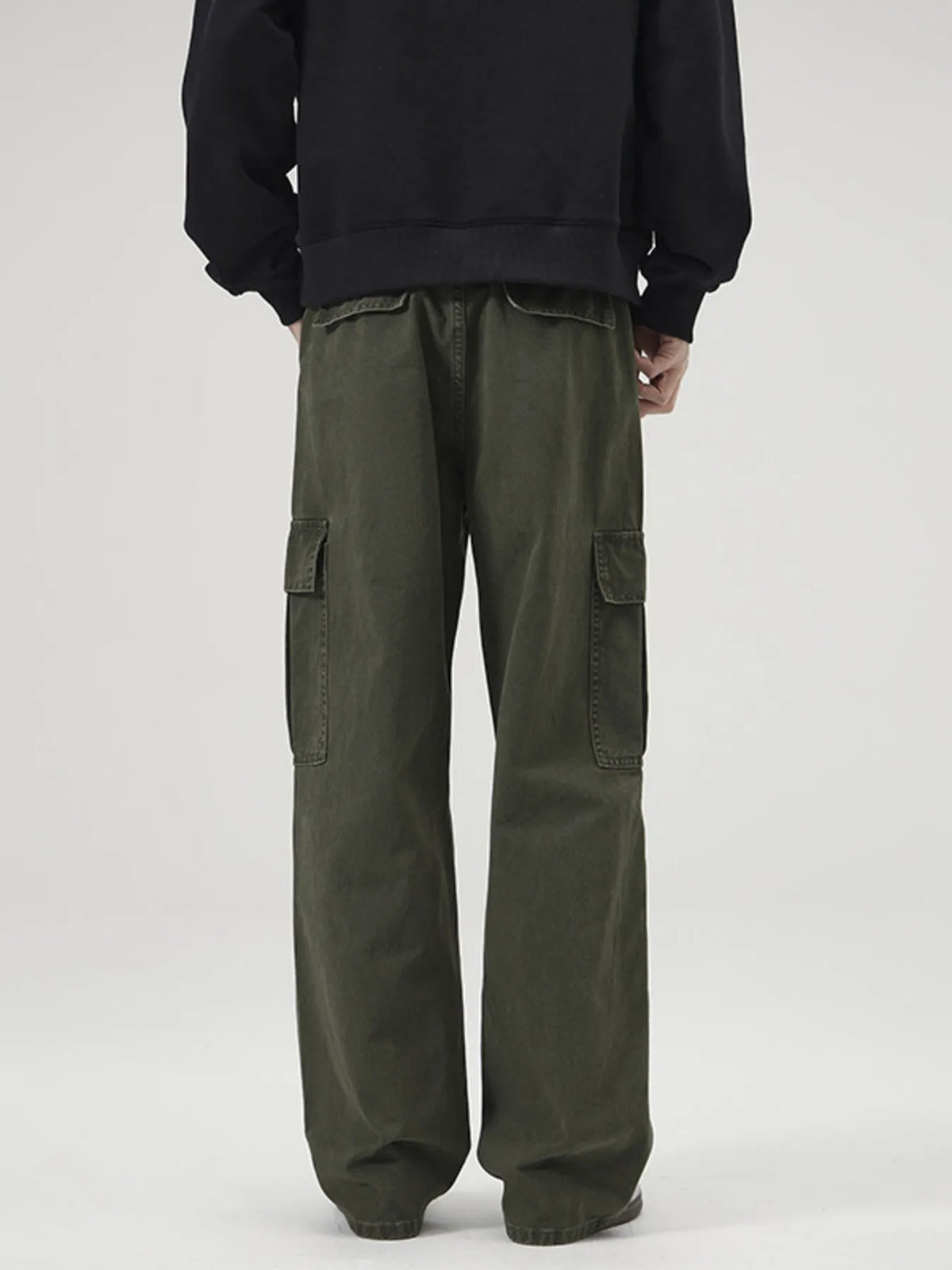 Men's Full Size Loose Fit Cargo Pants Plus Size, view 2