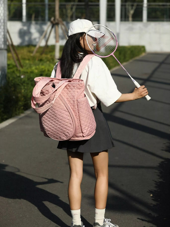 Quilted Racket Backpack Bag - Lilixa.store