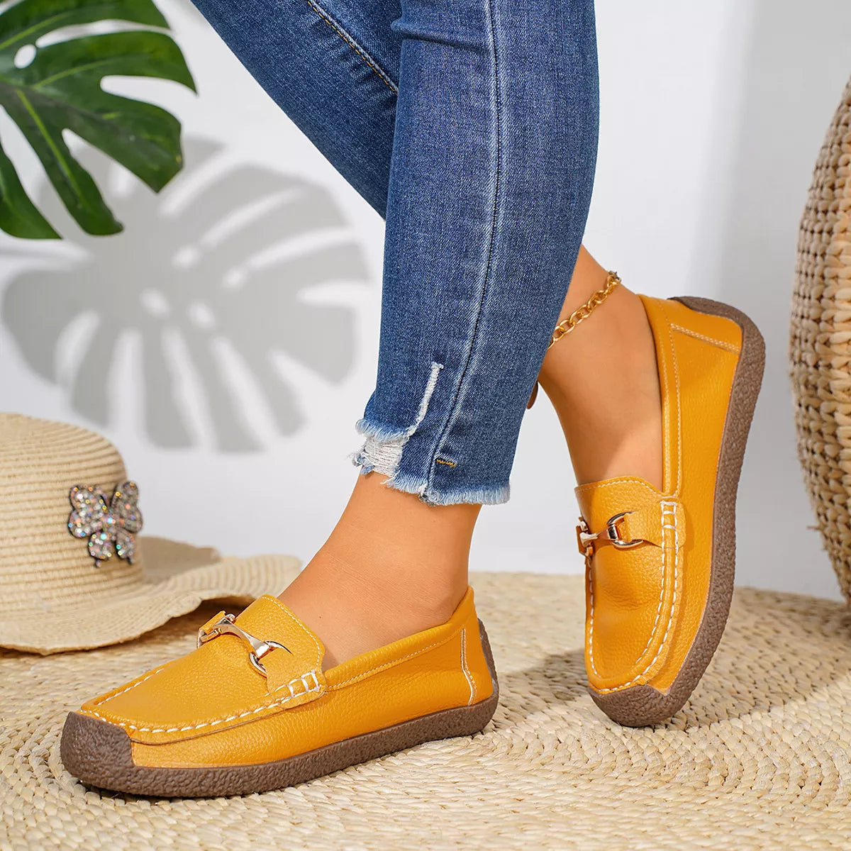 Round Toe Slip-Ons - Lilixa.store