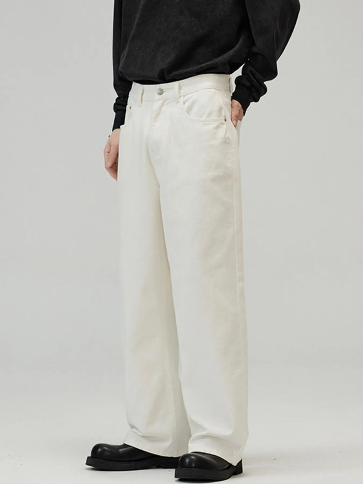 Men's Full Size Wide-Leg Pants Plus Size, view 2