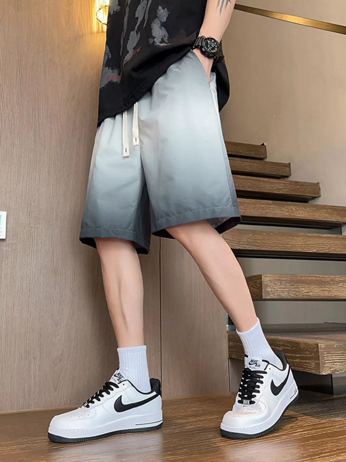 Men's Plus Size Drawstring Loose Fit Shorts - Lilixa.store