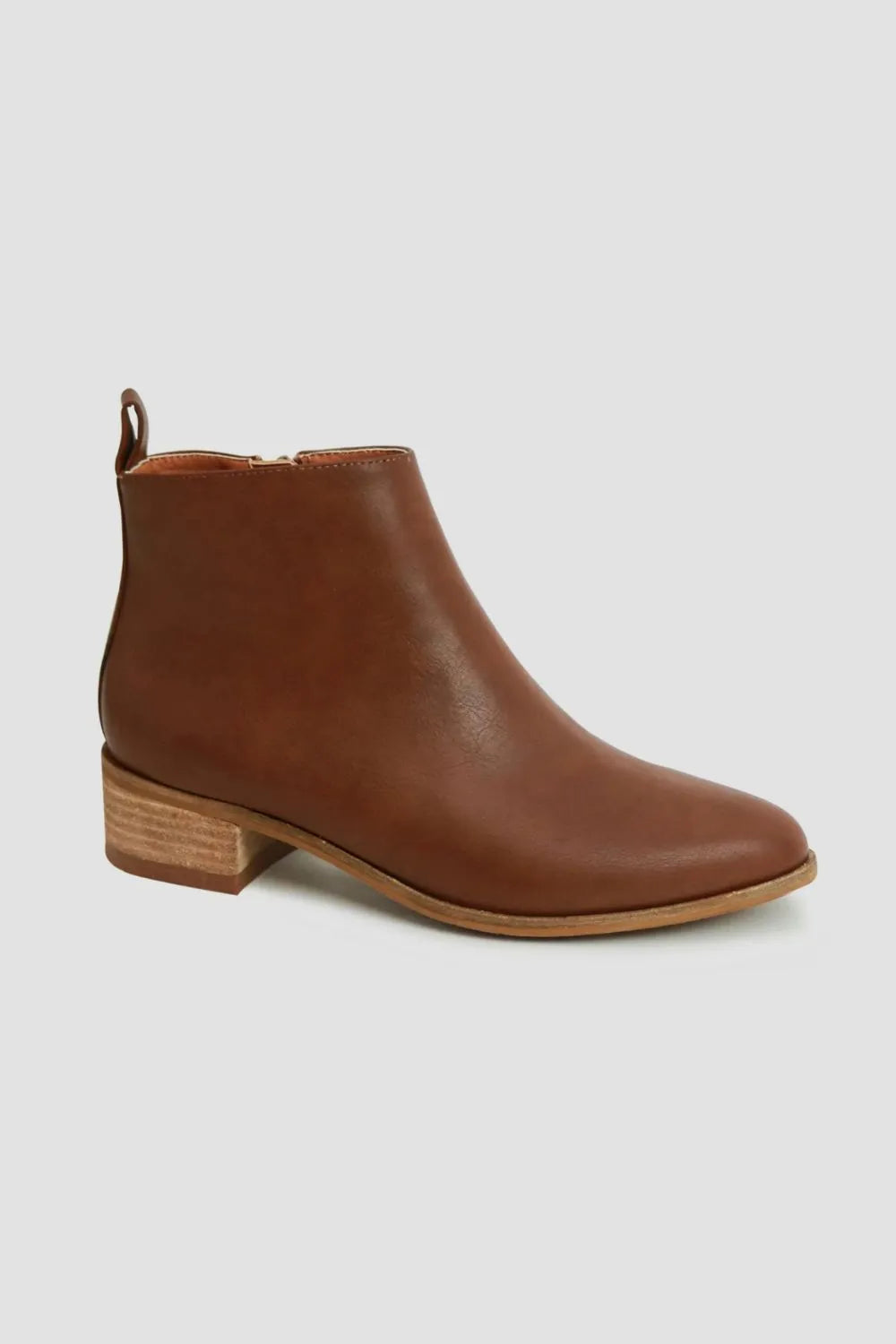 Beast Fashion PU Leather Block Heel Boots - Lilixa.store