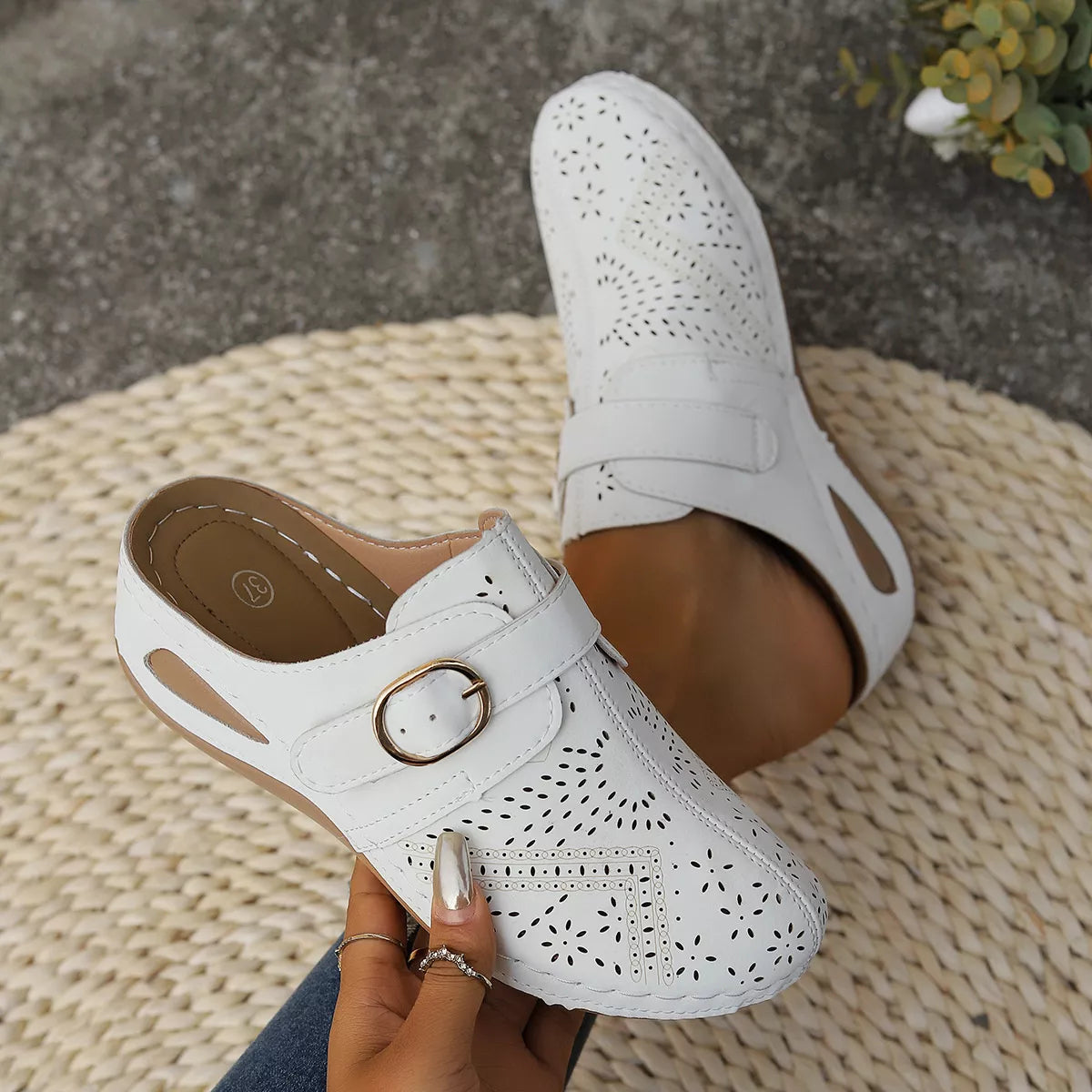 Casual Buckle Slip-Ons, view 11