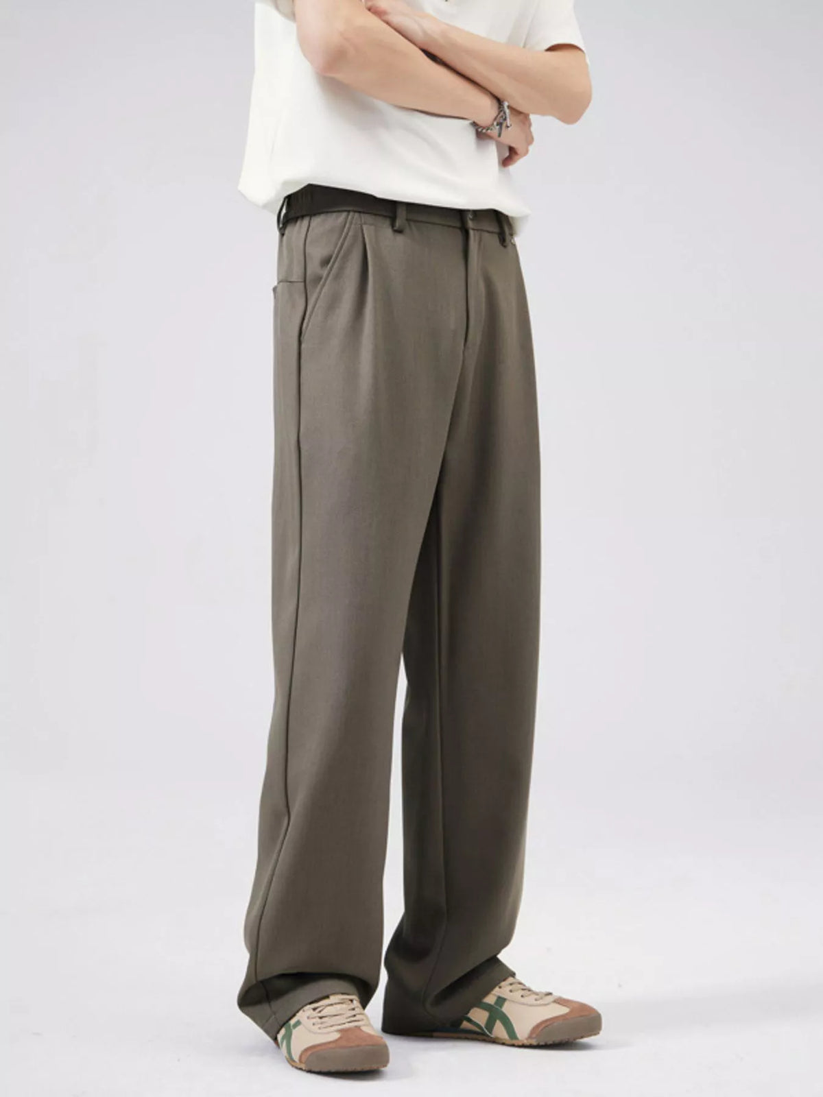 Men's Full Size Wide Leg Pants Plus Size, view 5