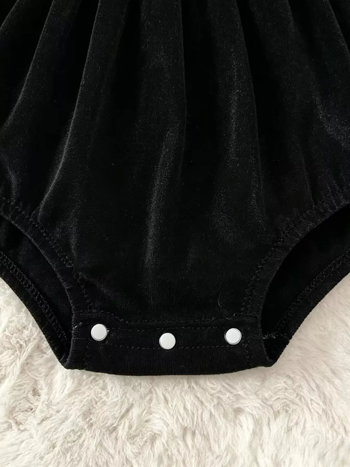 Children's Halloween 'BOO' Ghost Velvet Bodysuit Dress and Bow Headband Set - Lilixa.store
