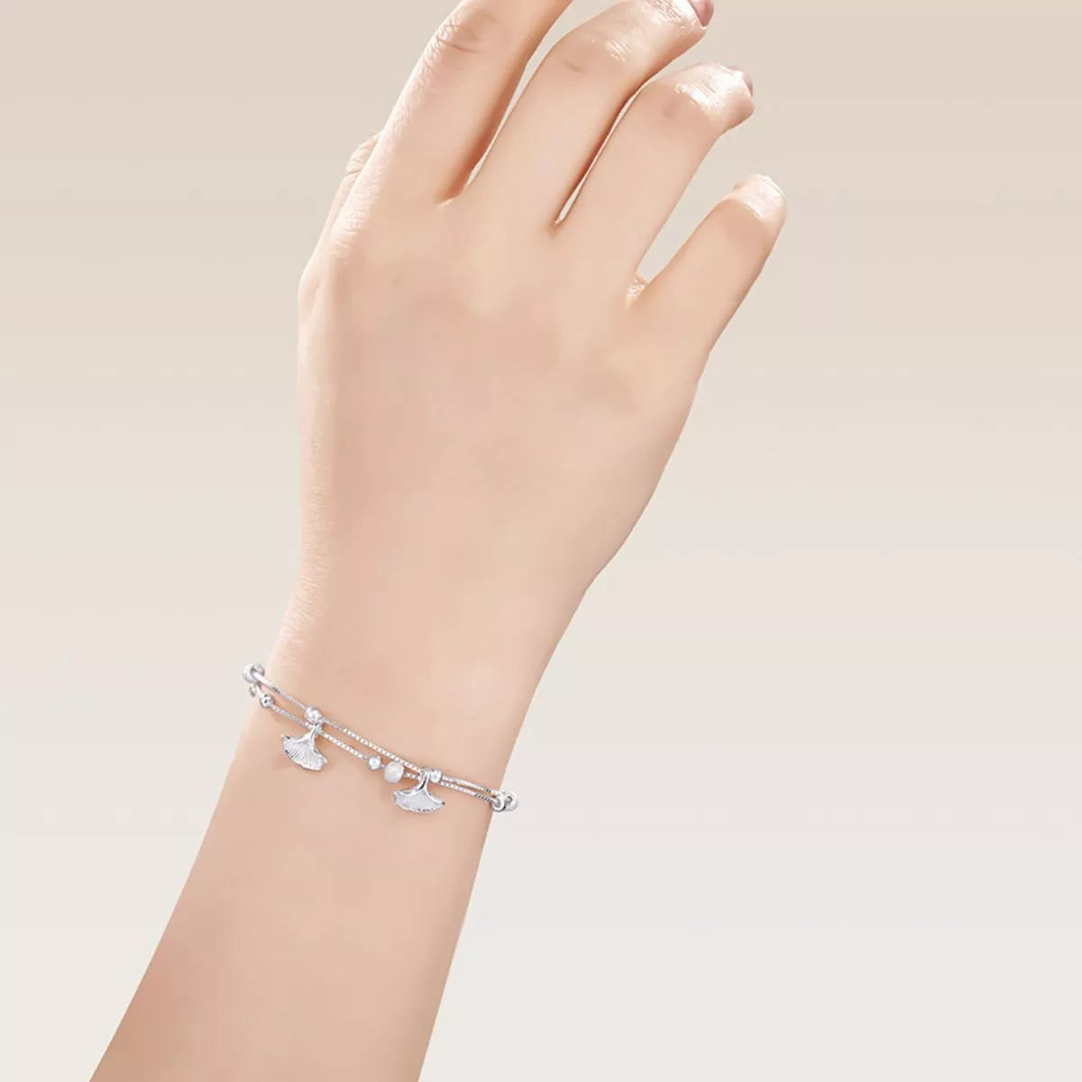 Double Layer Ginkgo Leaf Bracelet - Lilixa.store