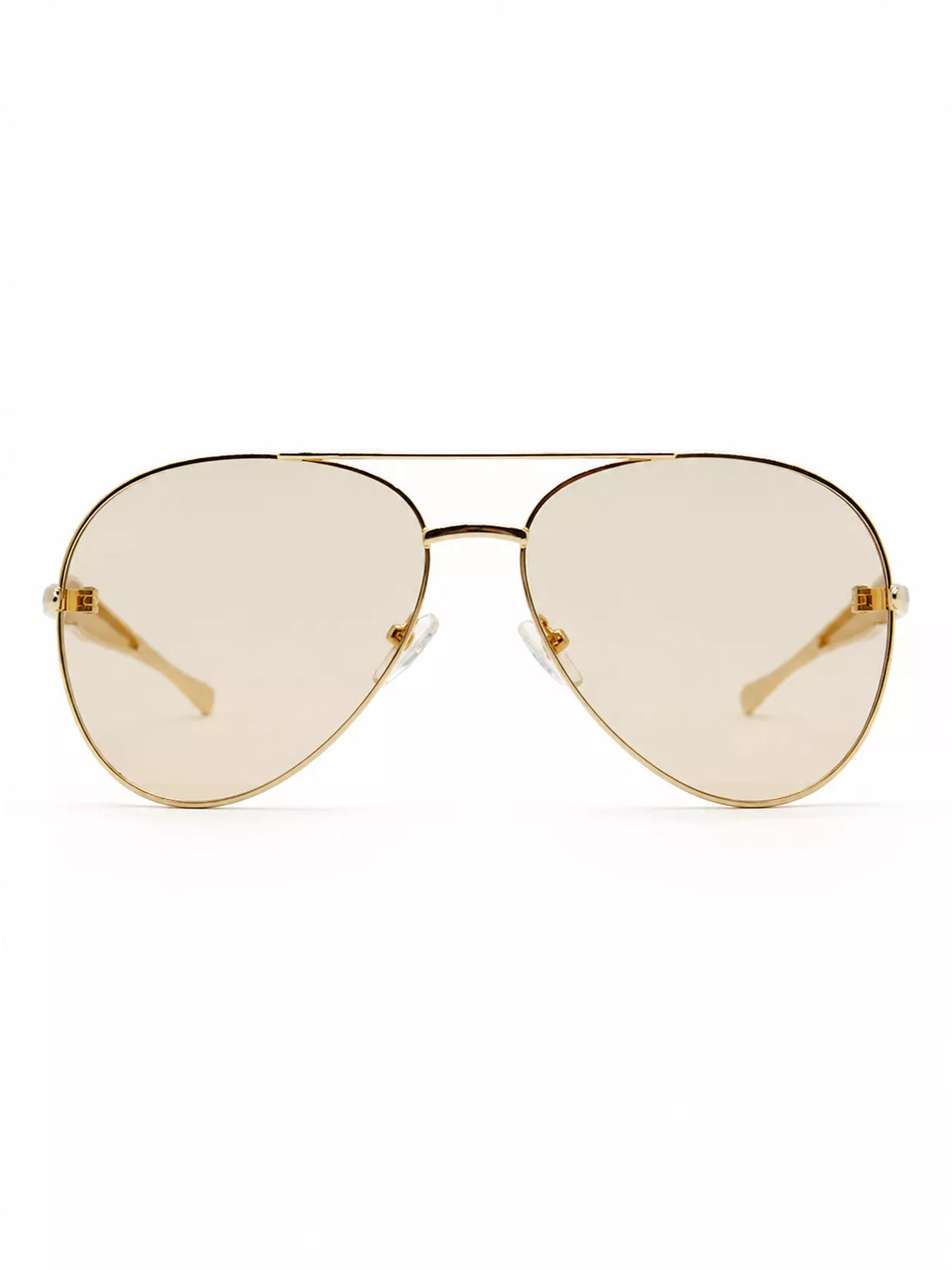 Aviator Sunglasses with Metal Lenses, view 7