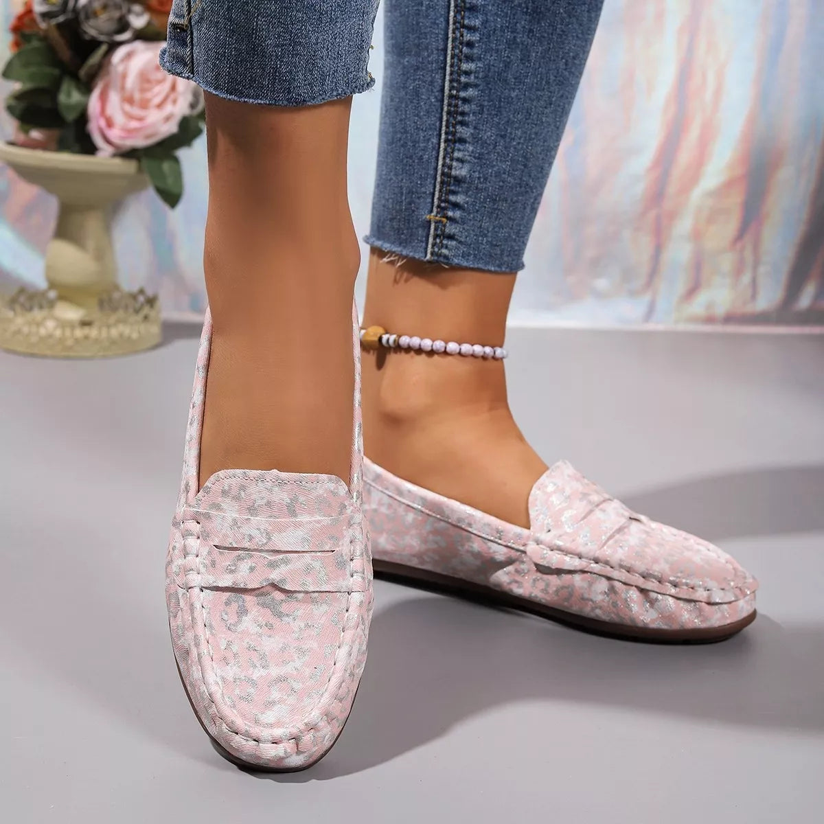 Floral Print Slip-Ons - Lilixa.store