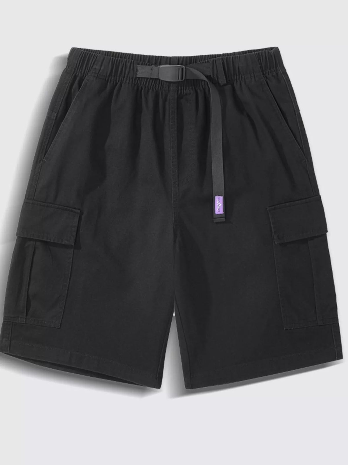Men's Casual Cargo Shorts in Black