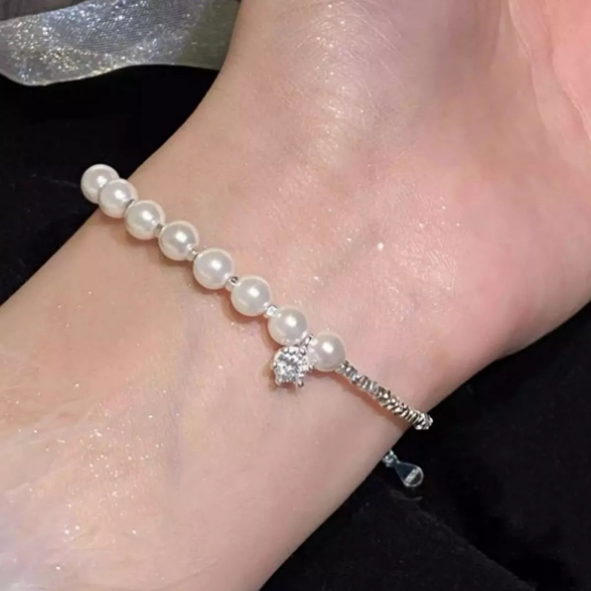 925 Sterling Silver Pearl Bracelet - Lilixa.store