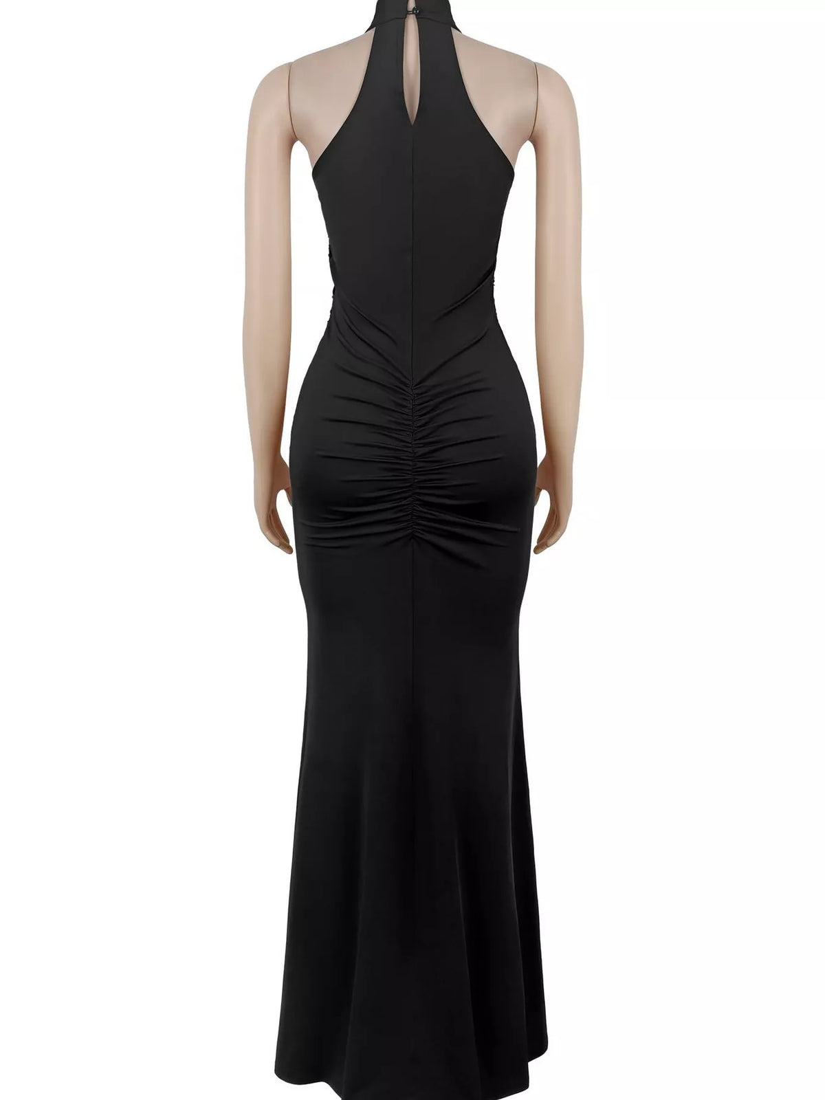 Sequin High Slit Sleeveless Maxi Dress - Lilixa.store