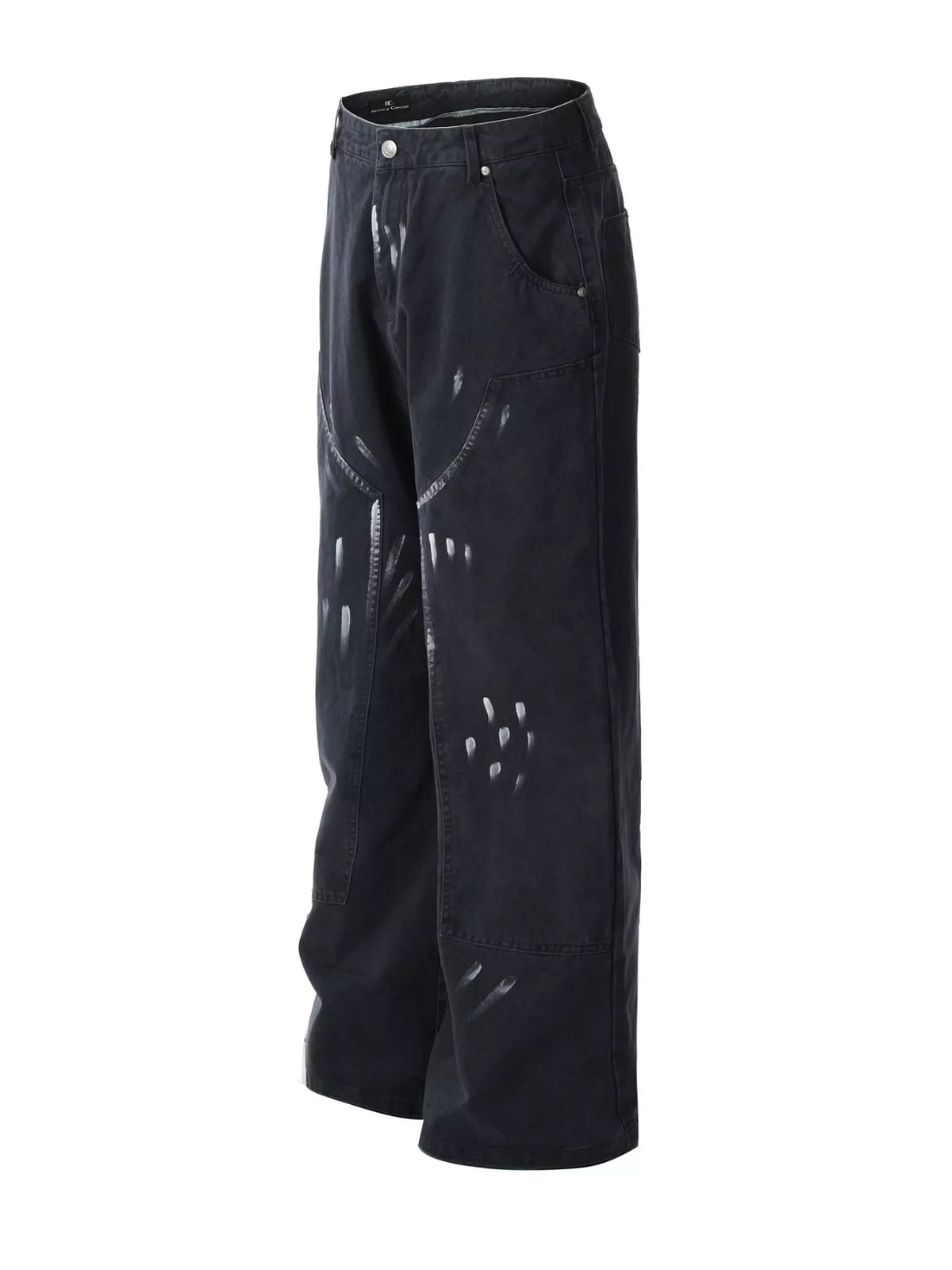 Men's Paint Splatter Wide-Leg Pants - Lilixa.store