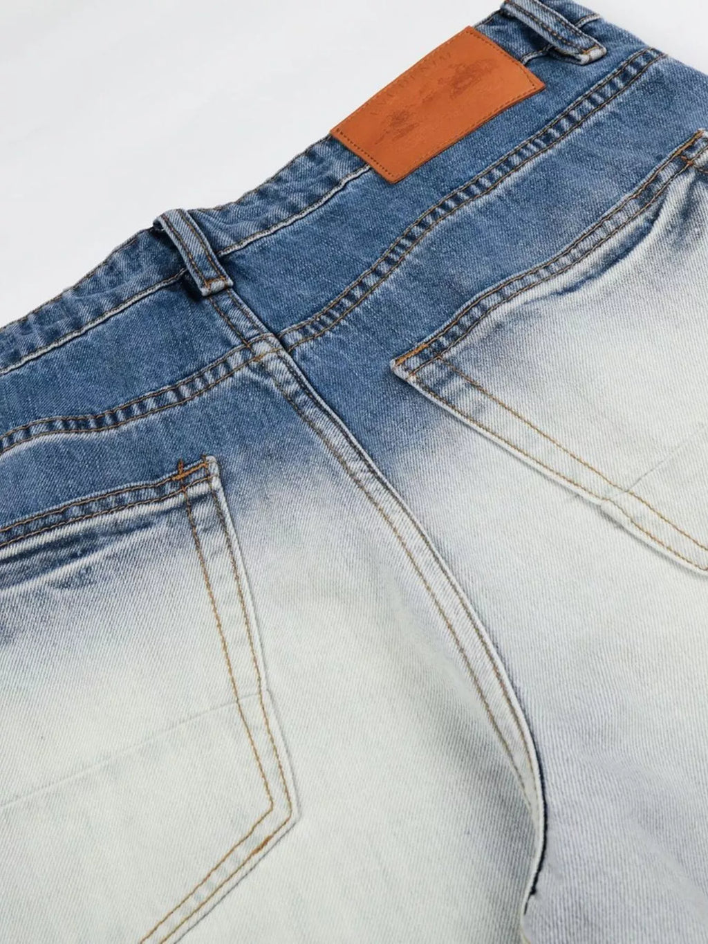 Men's Full Size Washed Wide-Leg Jeans Plus Size - Lilixa.store