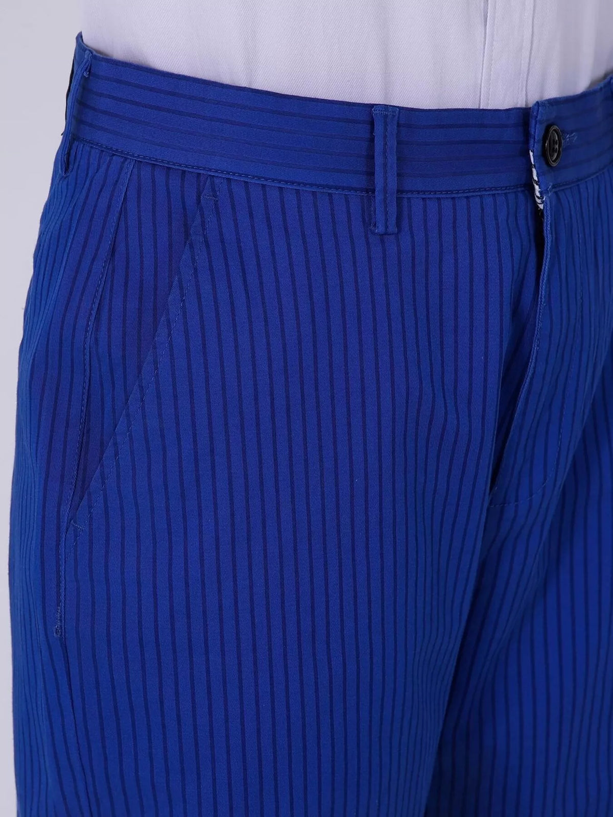 Men's Slim Fit Pants in Royal Blue, view 5