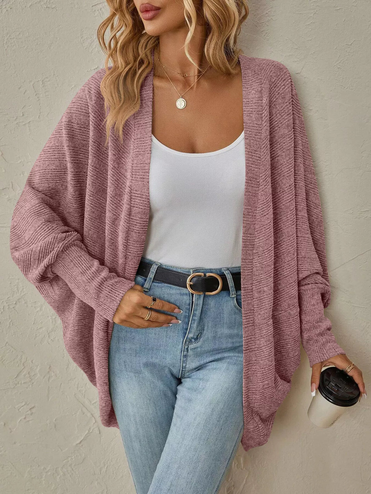Open Front Cocoon Cardigan, view 21
