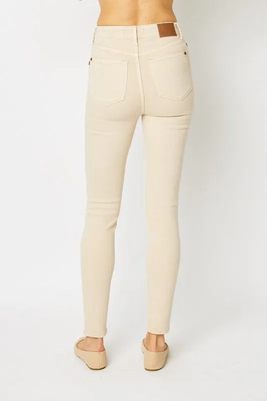 Judy Blue Full Size Garment Dyed Tummy Control Skinny Jeans - Lilixa.store