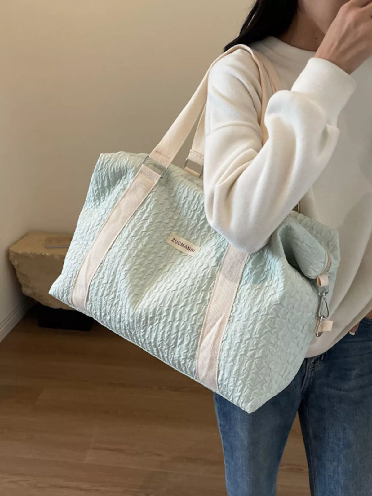 Texture Travel Bag with Adjustable Strap - Lilixa.store