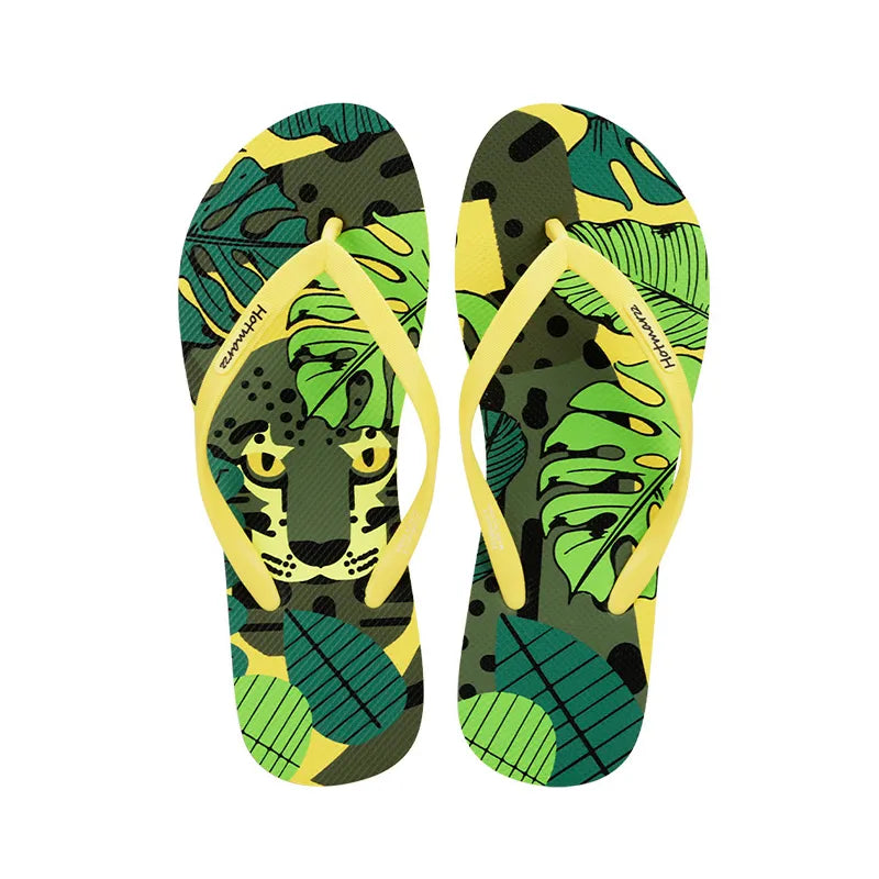 Tropical Print Summer Slippers - Lilixa.store