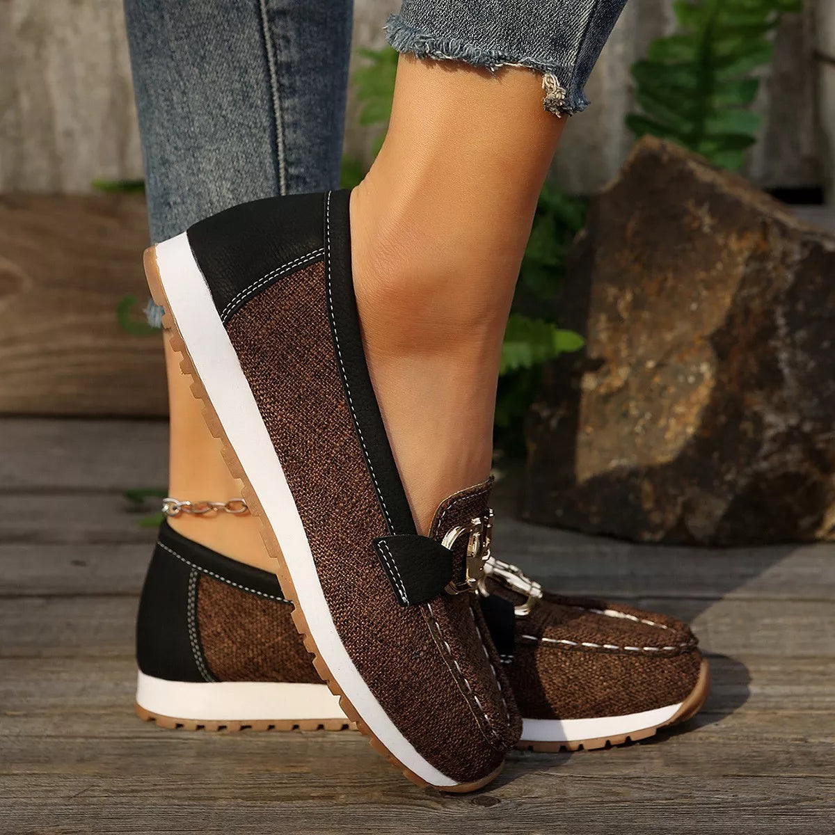 Round Toe Slip-Ons - Lilixa.store