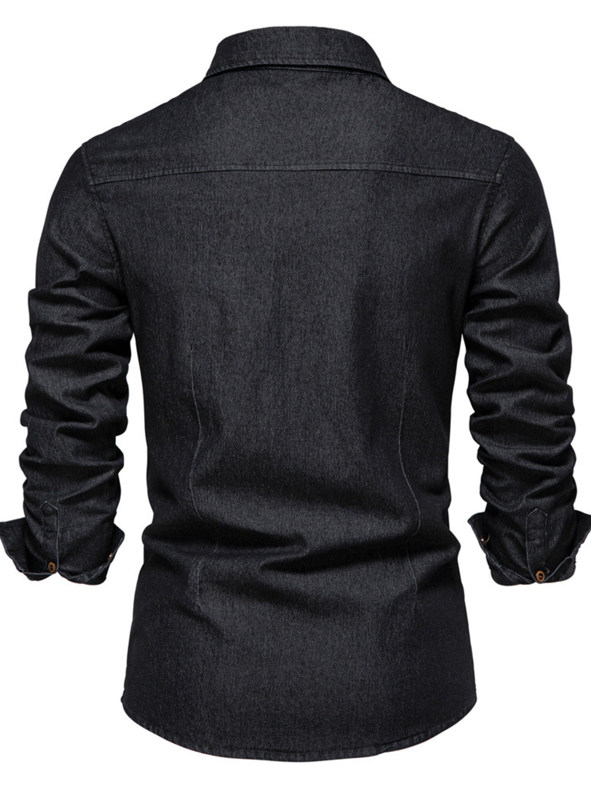 Men's Full Size Button Up Denim Shirt with Chest Pocket Plus Size - Lilixa.store
