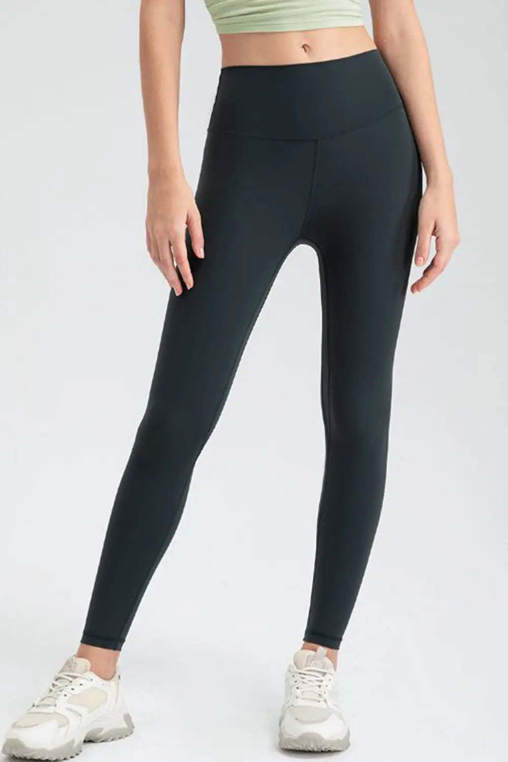 Wide Waistband Slim Fit Active Leggings - Lilixa.store