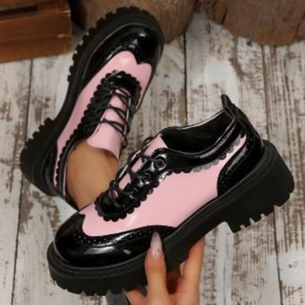 Round Toe Platform Loafers - Lilixa.store