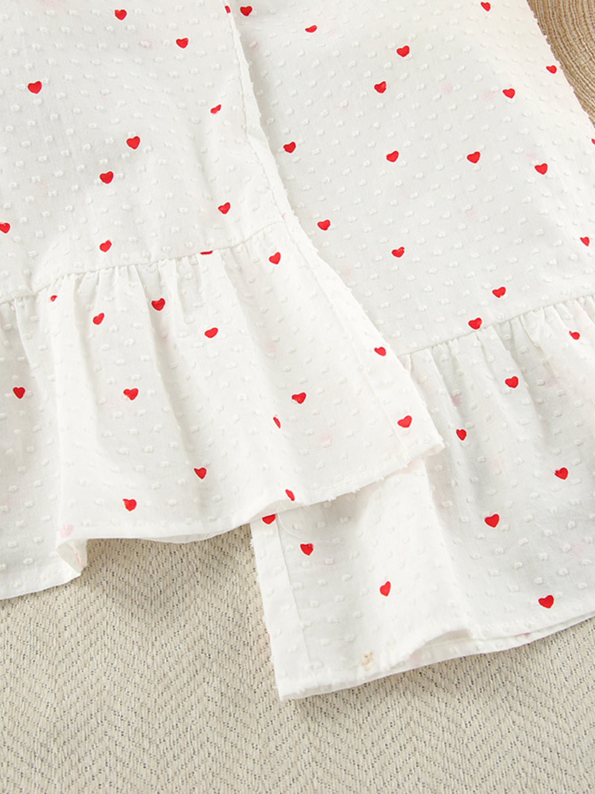 Heart Print Long Sleeve and Pants Lounge Set - Lilixa.store