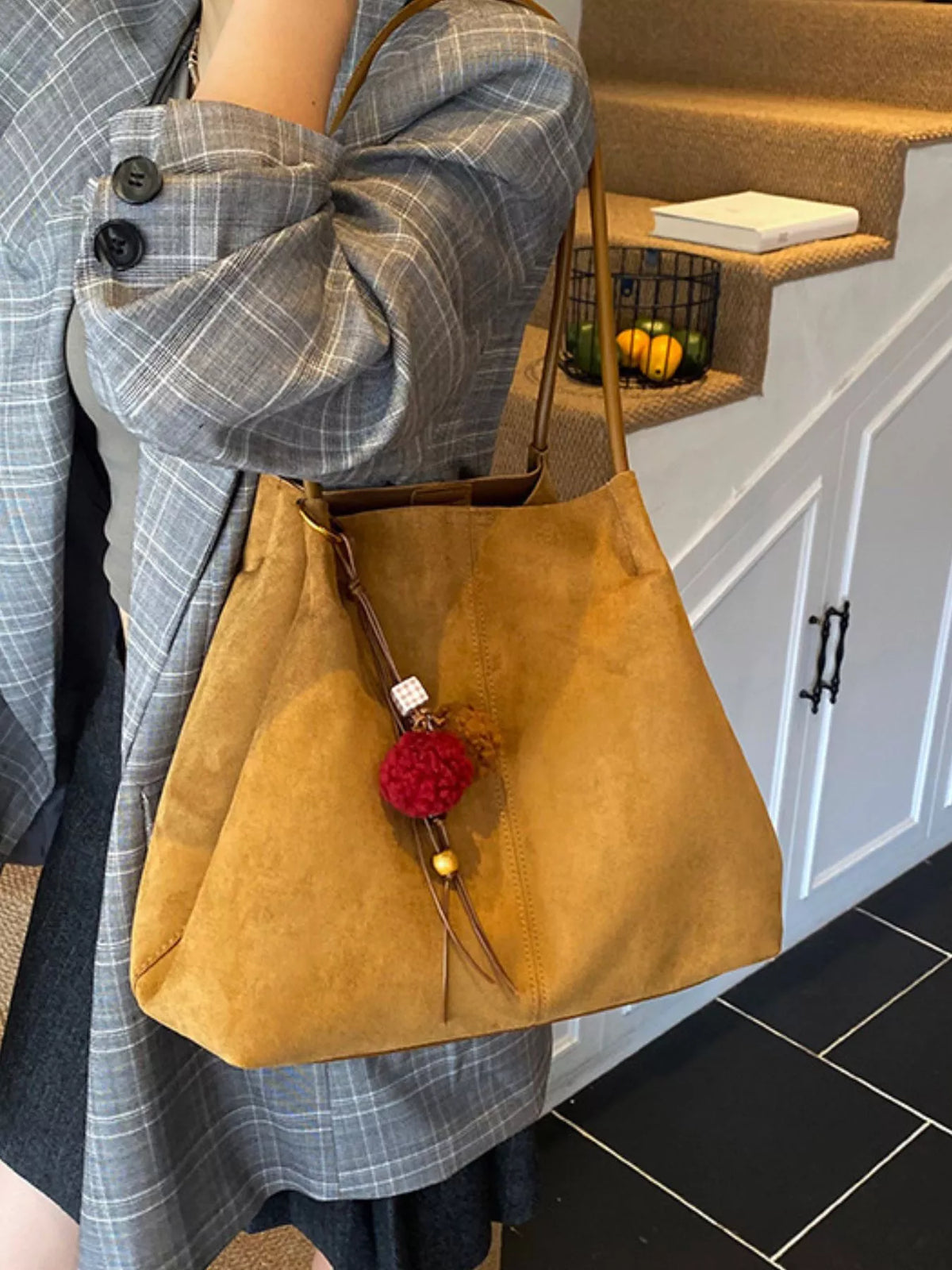 Solid Color Tote Bag