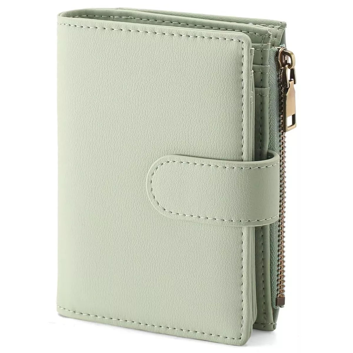 Leather Bifold Wallet with Zipper - Lilixa.store