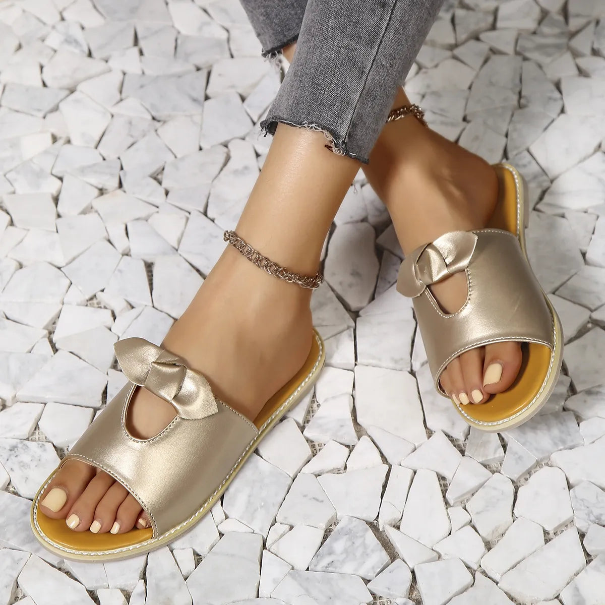 Casual Open Toe Cutout Detail Sandals, view 6